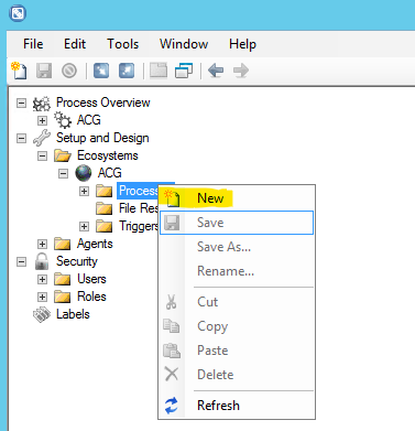 step 1 - create your tm1 data load process