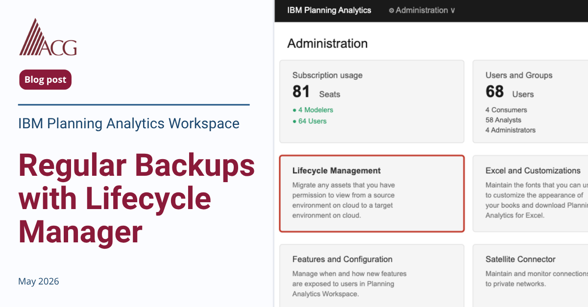 Regular Backups of PAW Content with Lifecycle Manager