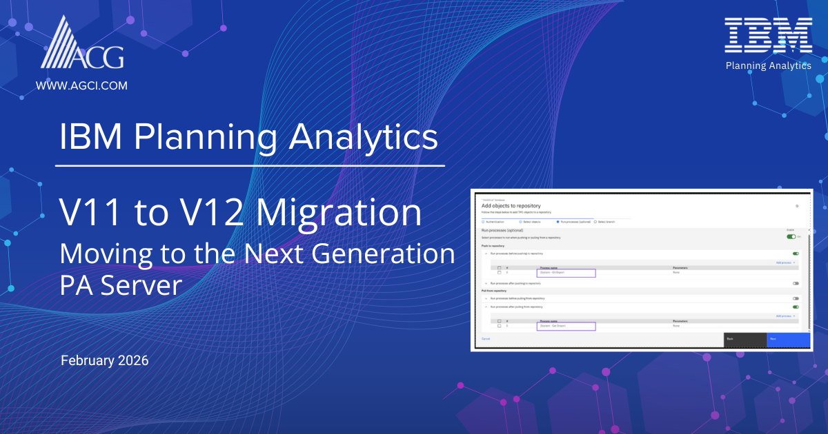 4 Steps to Migrate: Moving from v11 to v12 IBM Planning Analytics Server